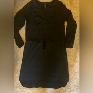 Black Drawstring Dress